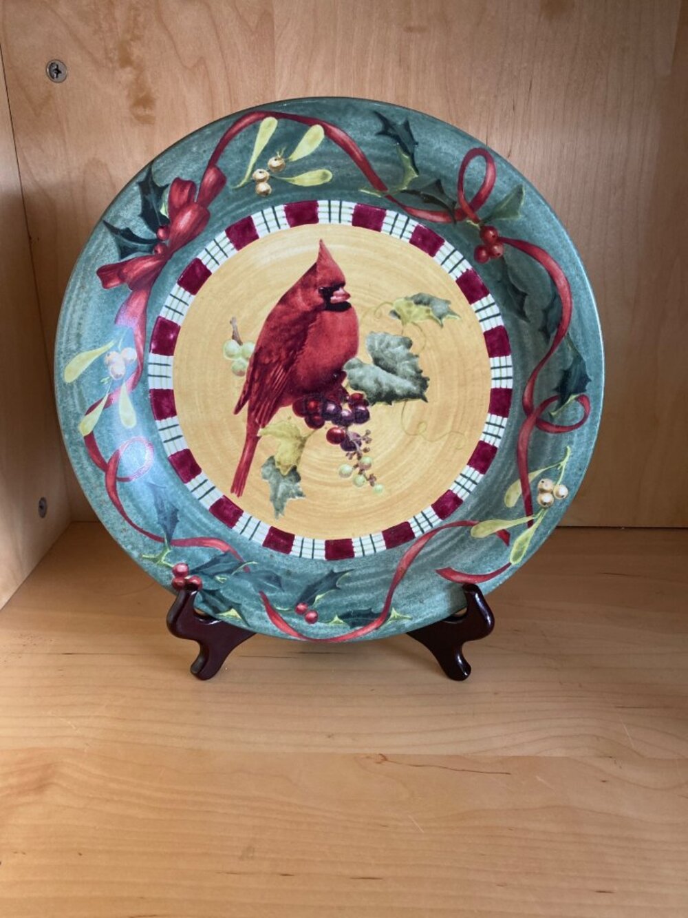 Lenox Winter Greetings Cardinal Dinner Plate 10 3/4" Catherine McClung Vintage